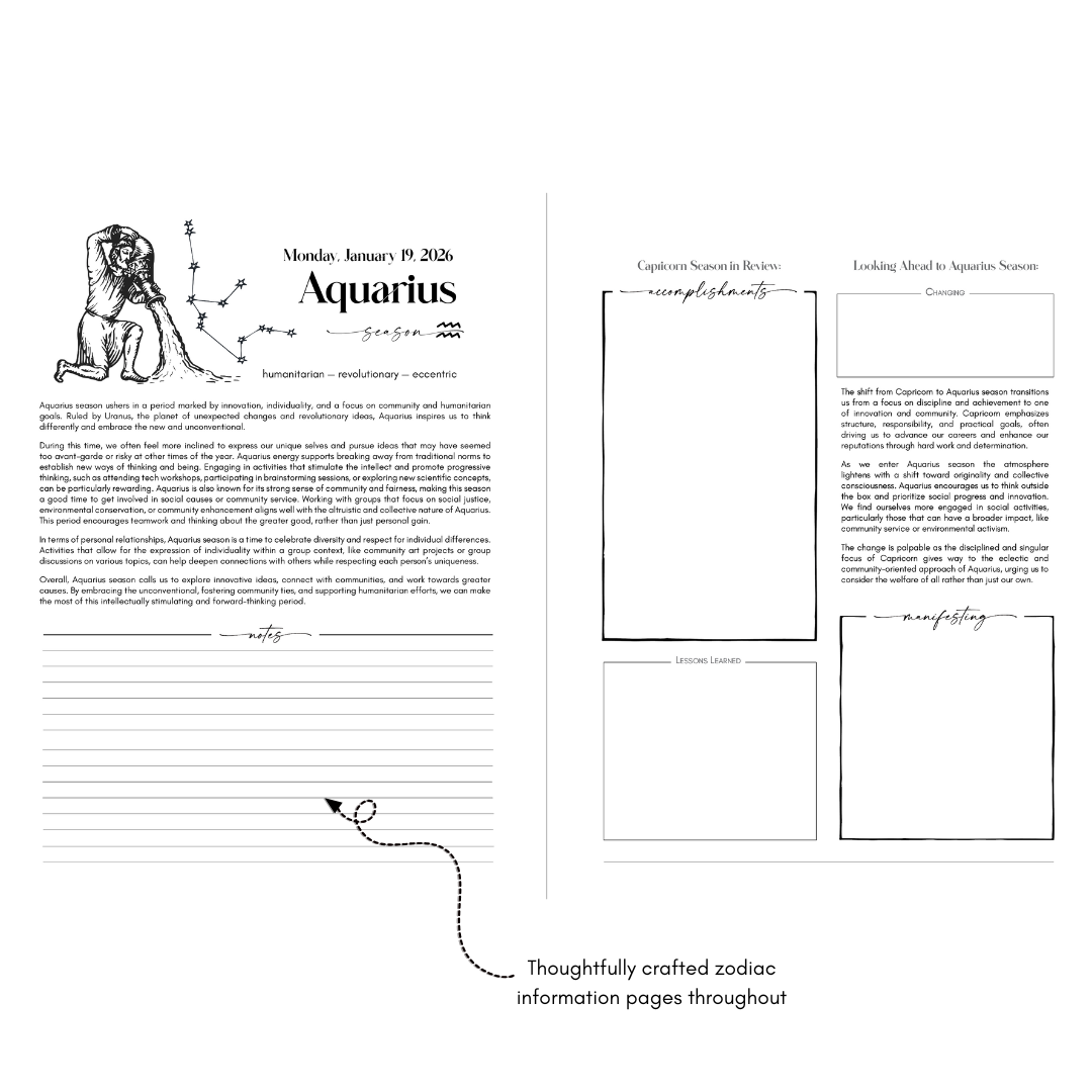 2026 Writual Tarot Planner